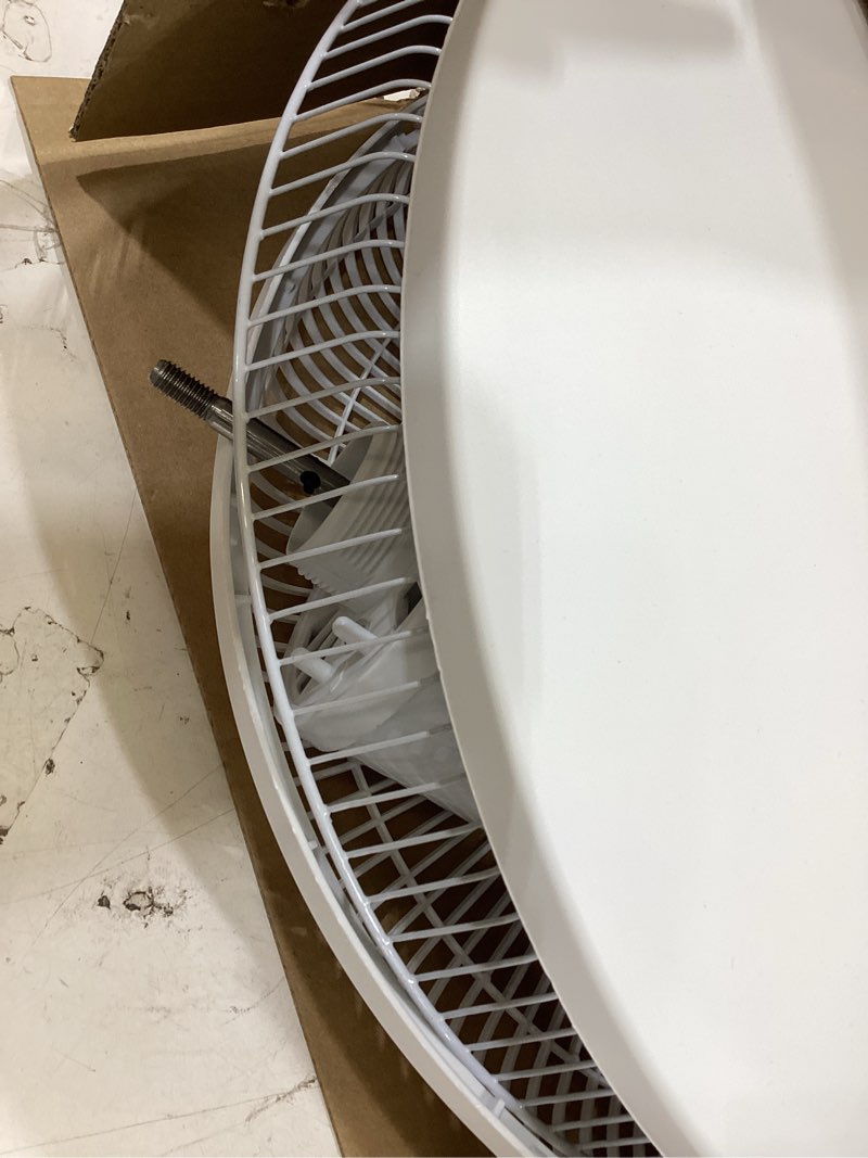Condition photo showing Good Condition for comfort zone 16” oscillating pedestal fan  3-speed options  90-degree oscillating head  adjustable height and tilt  powerful air flow  black