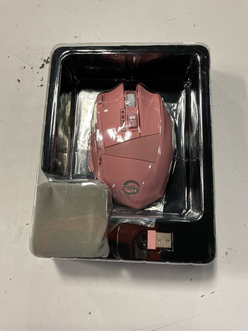 Condition photo showing Good Condition for utechsmart venus pro wireless mmo gaming mouse, 16,000 dpi optical sensor, wired/wireless dual modes, 16m chroma rgb lighting, 16 programmable buttons, ergonomic design, up to 70h, pink