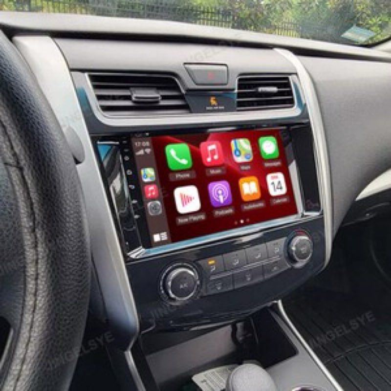 leadfan car radio stereo for nissan altima 2013-2018, 9" ips touch screen car radio for altima suppo