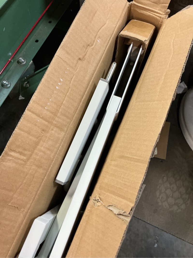 Condition photo showing Good Condition for regalo safety 29-38.5" baby gate for doorways & bottom of stairs, pressure mounted baby gate with door for babies, toddlers & pets, tested & safe for 30 years, american designed, american owned, white white 29-38.5"w x 30"h