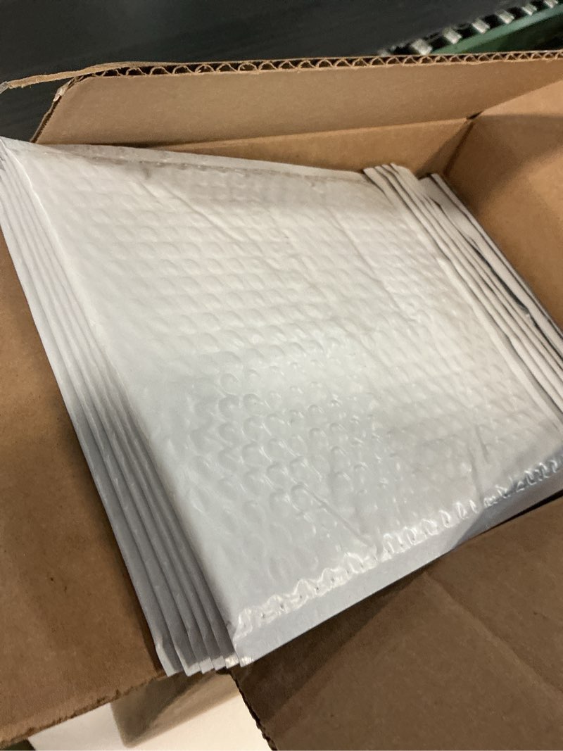 Condition photo showing New/Like New for 12 poly bubble envelopes #2 / 8.5x12 self-sealing padded mailers made in the usa