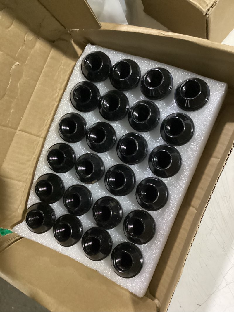 Condition photo showing Good Condition for gasupply 24pcs 14x1.5 lug nuts, 1.8 inch 45mm length, 7/8" 22mm hex, oem factory style m14x1.5 wheel lug nuts, closed end large acorn seat m14 x 1.5 1.8" tall - cone seat silver