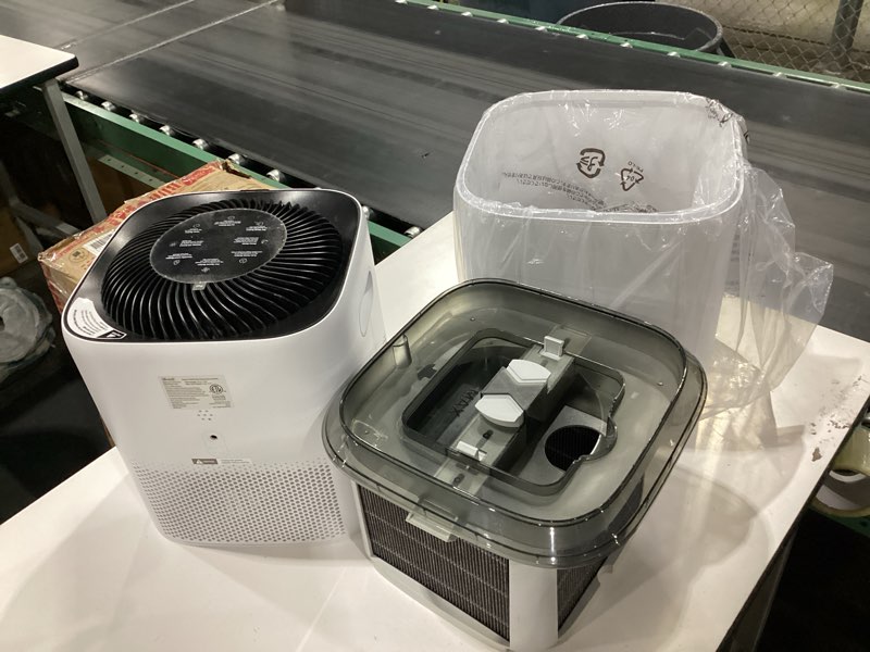 Condition photo showing As Is for levoit superior 6000s smart evaporative humidifiers for home whole house up to 3000ft², 23l, last 72-hour, premium filter, dry mode, wheels & water fill hose, foldable storage, sleep mode, new edition 23l white