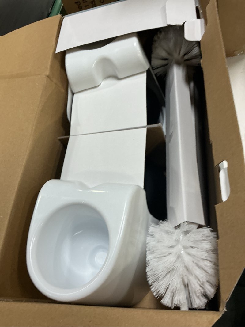 Condition photo showing Good Condition for mr.siga toilet plunger and bowl brush combo for bathroom cleaning, white, 2 sets