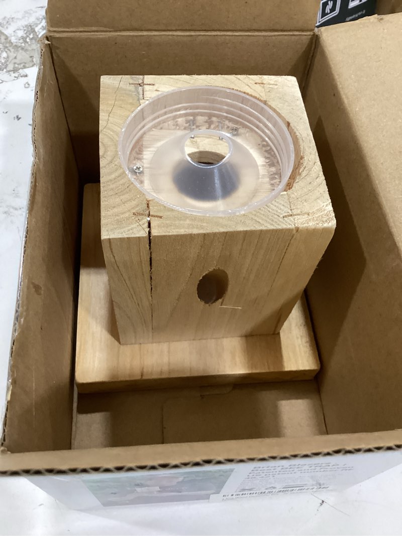 Condition photo showing As Is for 1 pcs wood carpenter bee trap for outside - best bee trap - nature hanging carpenter bee traps plastic jar outdoor - insect traps 1 pack
