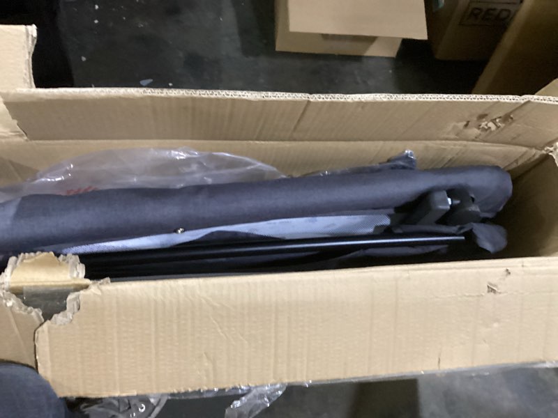 Condition photo showing As Is for Baby Cradle, Freestanding Bedside Bassinet, 3-in-1 Convertible Bassinet with 360° Swivel Wheels, 2026 New Model Adjustable, Easy-Fold Portable Neutral Baby Newborn Bassinet (Dark Gray)