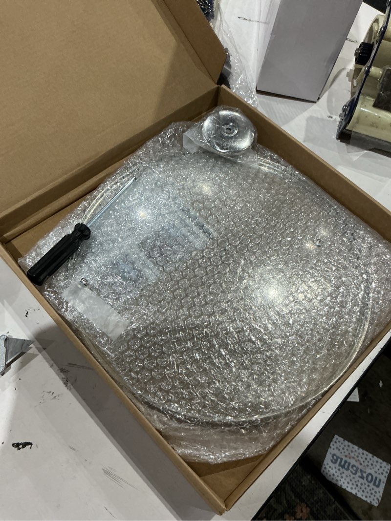 Condition photo showing As Is for glass lids for 8, 9.5, 10.25, 11, 12, 12.6 inch frying pans, pots, cast iron pans, tempered covers for replacement with stainless steel rim & handle, dishwasher & over safe 11 inch