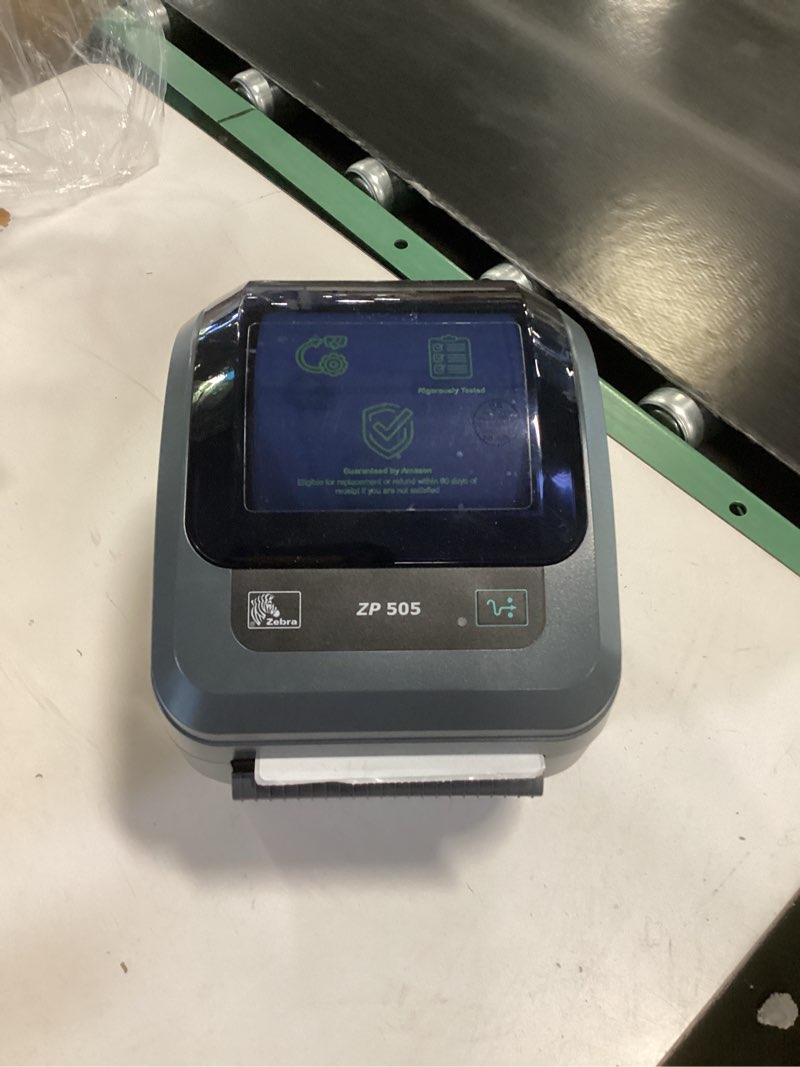Zebra ZP 505 Label Direct Thermal Bar Code Zebra Label Printer ZP505 | USB, Serial, and Parallel Connectivity 203 DPI Resolution | Includes Jetset Software