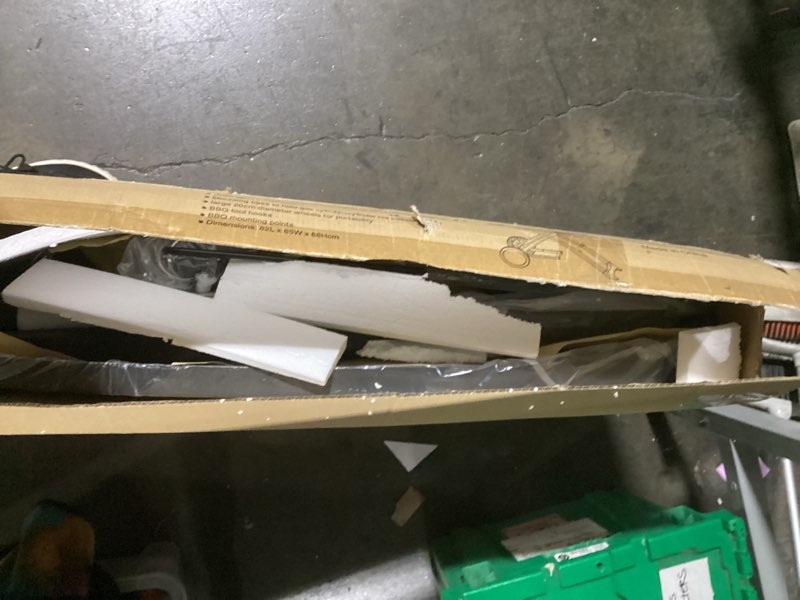 Condition photo showing As Is for Portable Grill Cart for Weber Q Gas Grills, Folding Grill Stand for Weber Q1000, Q1200, Q2000, Grill Cart for Ninja Woodfire Grill OG700 Series & Pizza Ovens