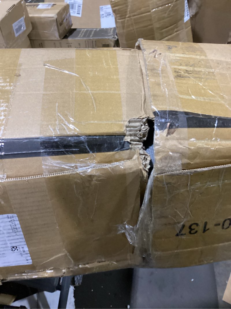 Condition photo showing As Is for 9 inch box spring queen, heavy duty box spring for queen bed, easy assembly, metal frame mattress foundation with fabric cover queen 9 inch