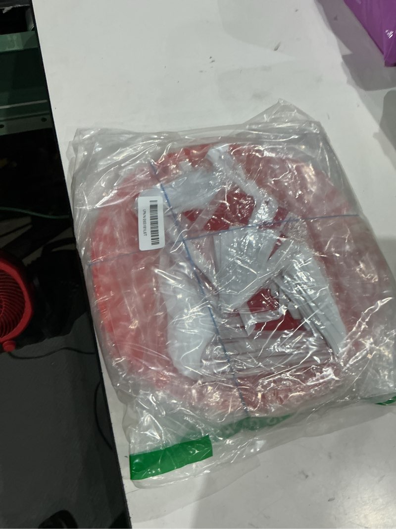 Condition photo showing Good Condition for elcoho 10 pieces picnic party decorations paper lanterns round hanging lanterns for summer barbecue birthdays holidays picnic party supplies, pure red, white and red plaid