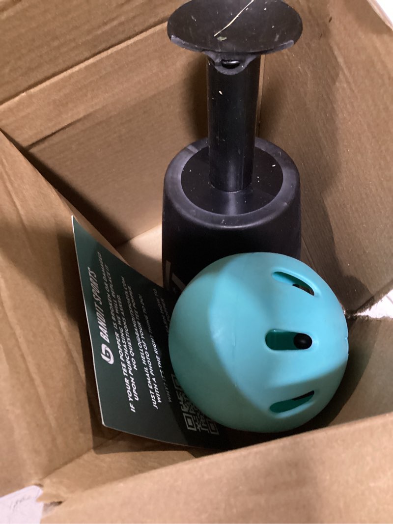 Condition photo showing Good Condition for bandit sports tee popper, durable nylon strength, batting tee for perfect swings, baseball training for hitting without a pitcher 1 popper ball included