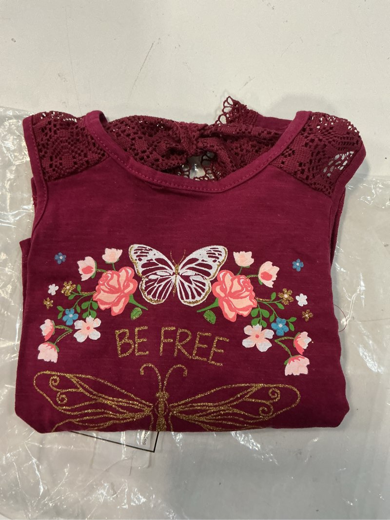 Condition photo showing New/Like New for real love little girl s sleeveless top bike shorts outfit set.  size 4