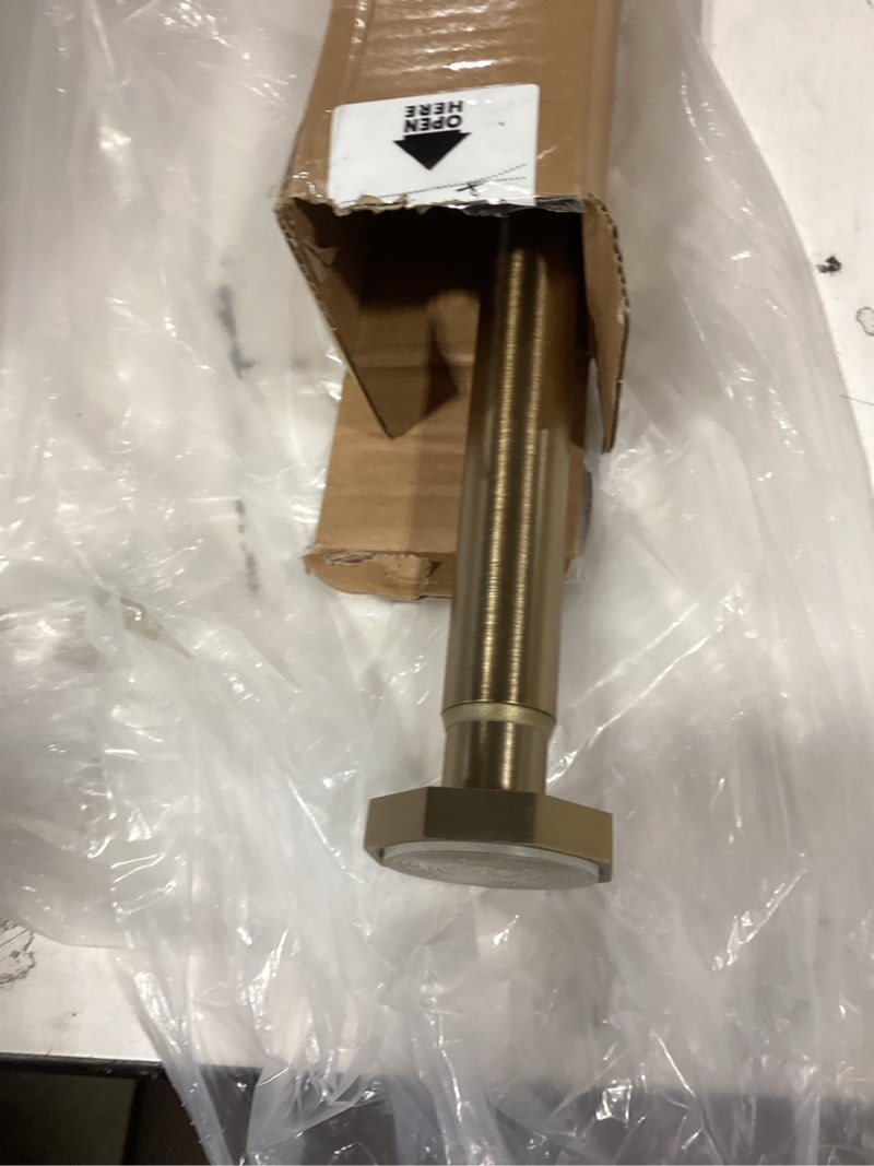 Condition photo showing Good Condition for ivilon tension curtain rod - hexagonal spring tension rod for windows or shower, 24 to 36 inch, warm gold 24" to 36" warm gold