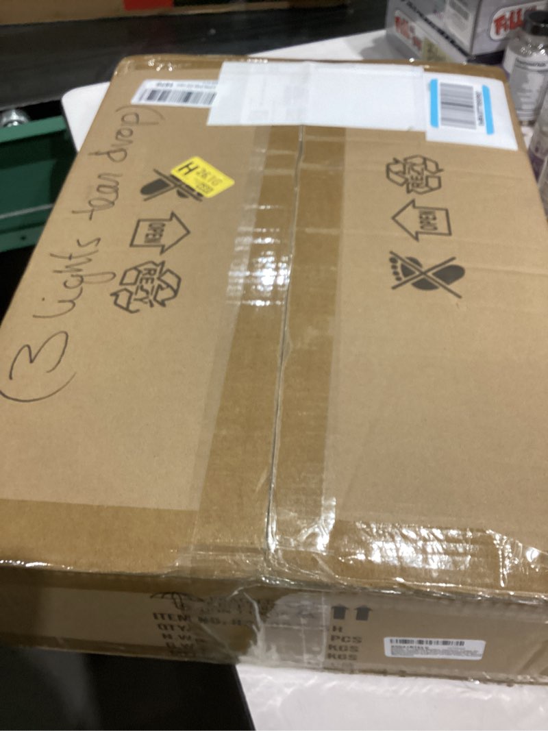 Condition photo showing Good Condition for cenzoz 3-Lights Modern Pendant Lights for Kitchen Island LED Dimmable Crystal Glam Ceiling Pendant Lighting Chandelier for Dining Room Hallway Bedroom Corner Lamp Antique Gold Gold 3 Lights Rectangular