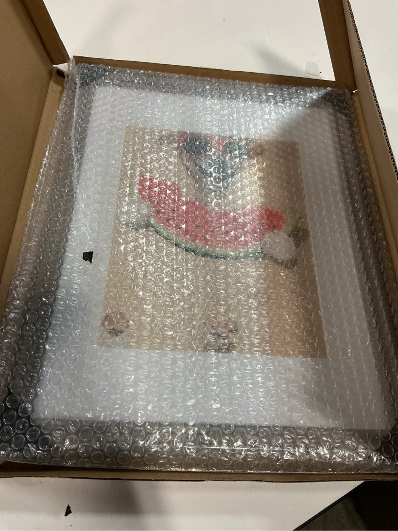 Condition photo showing Good Condition for 12x16 picture frame grey woodgrain 16 x 12 frames for wall with real glass, 8.5x11 frame picture with mat or 12x16 without mat, rustic wooden frame 12"x16" art frames perfect for gifts grey woodgrain 12x16in