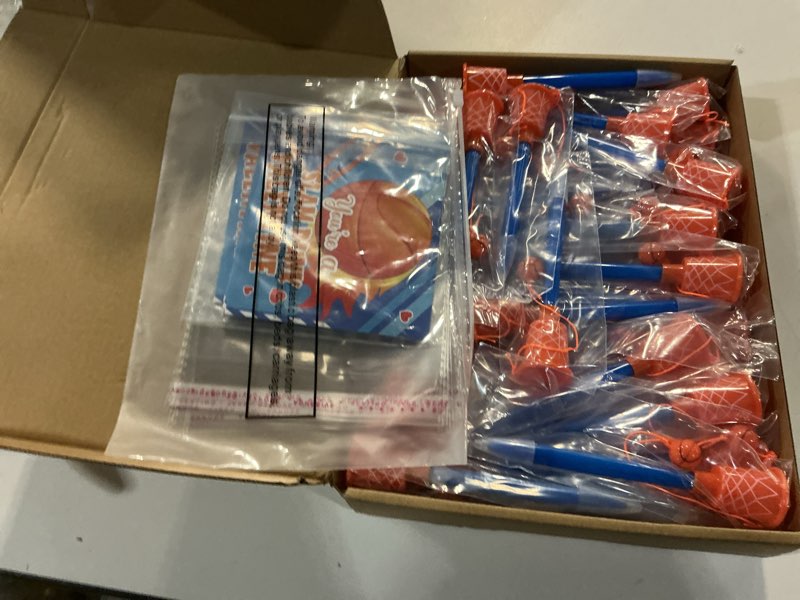 Condition photo showing Good Condition for Skyygemm 36 Set /108 Pcs Basketball Hoop Pens with Gift Card for Kid Valentine's Day Classroom Excha