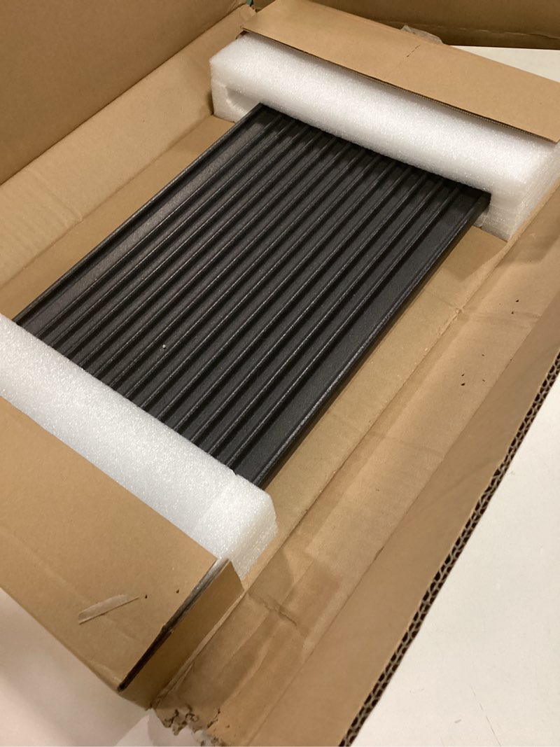 Condition photo showing Good Condition for WB31X24998 WB31X24738 Stove Griddle Replacement Parts for GE Gas Stove Griddle Plate JXGRILL1 Reversible Cast Iron Griddle Pan Gas Cooktop JGS760SPSS JGBS66REK4SS GE Appliance Accessories 1 Pack