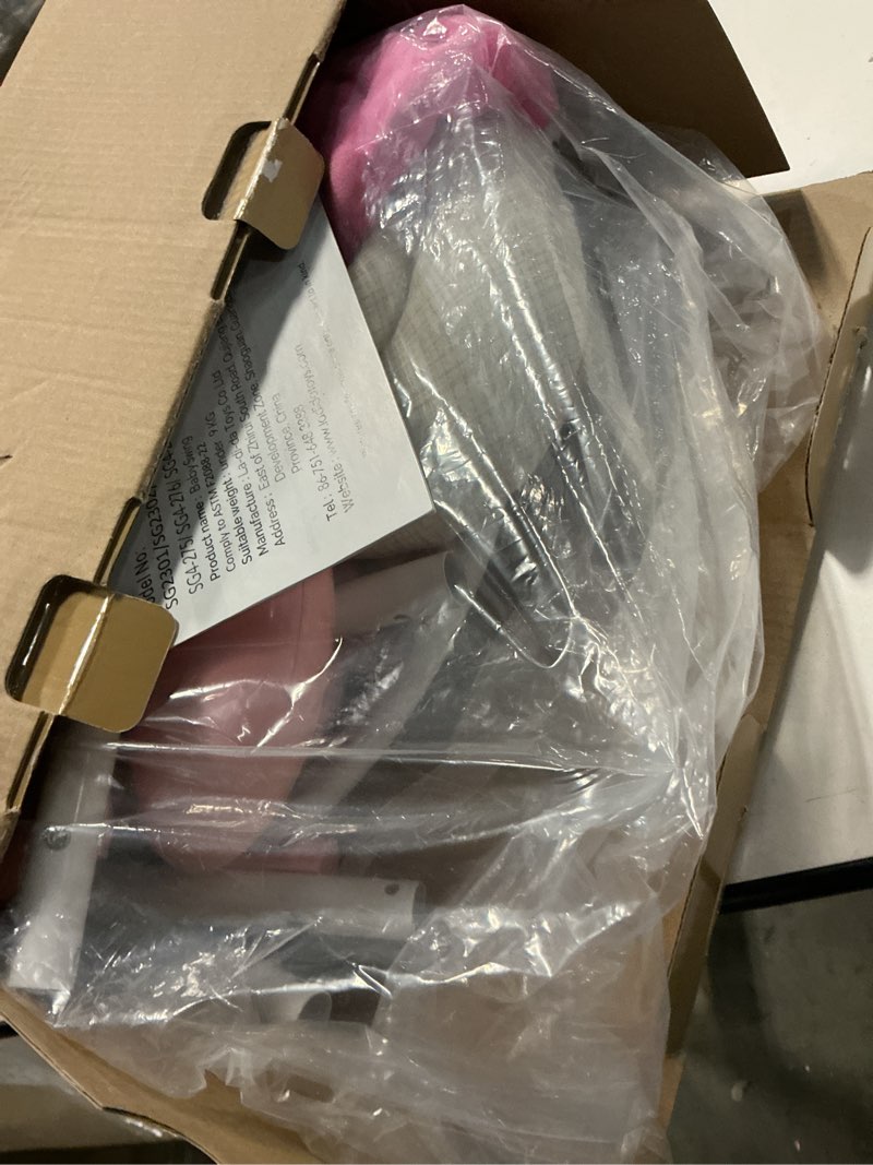Condition photo showing Good Condition for portable baby swing, pink electric infant swing with 5 speed levels, 6 songs & timer – battery-powered only (no batteries included) pink and white
