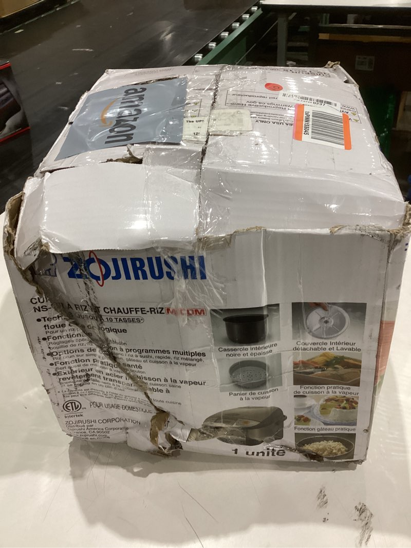 Condition photo showing As Is for Zojirushi NS-TSC18 Micom Rice Cooker and Warmer – 1.8 Liters 10 cups Rice Cooker