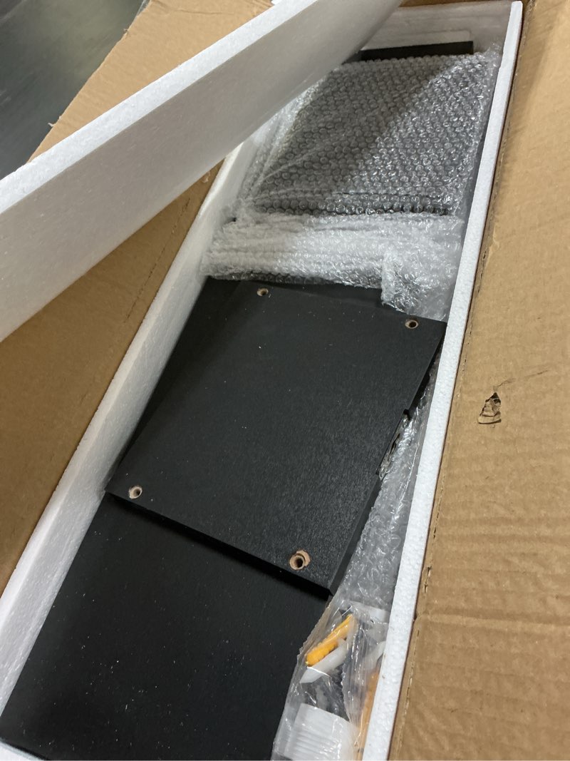 Condition photo showing Good Condition for WOPITUES Floating Shelves for Wall 24 inch with Cube Shelf, Wall Shelves with Metal Rail for Decor, Bathroom Organizers and Storage, Over Toilet Shelves for Bathroom, Toilet Paper-Black Black 23.6 inch