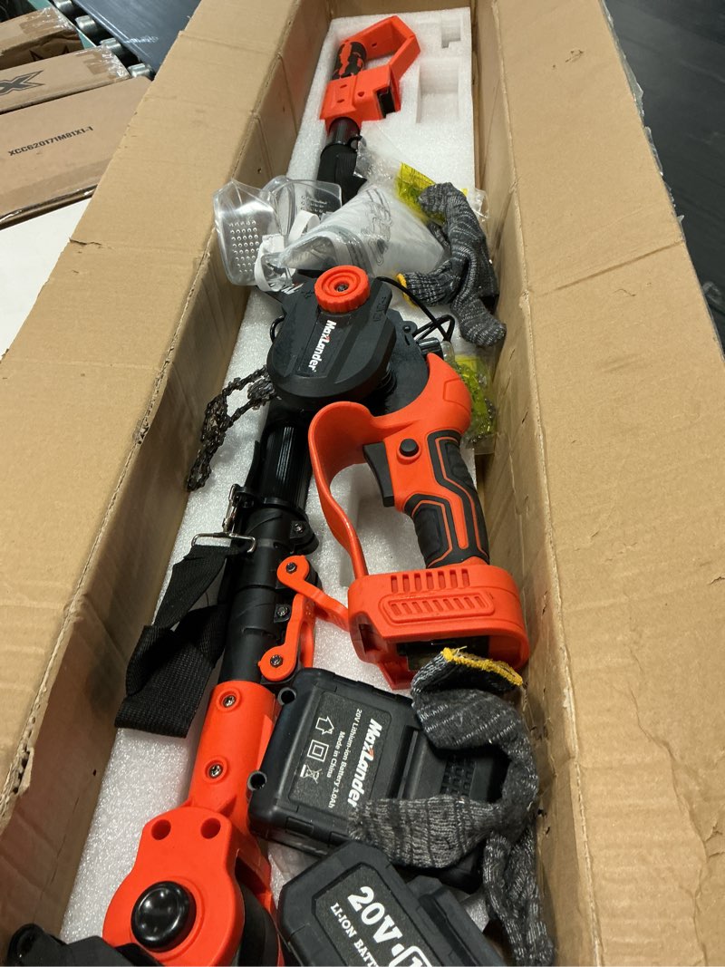 Condition photo showing Good Condition for maxlander 2-in-1 cordless pole saw & 8 inch brushless chainsaw, 20v electric pole saws for tree trim