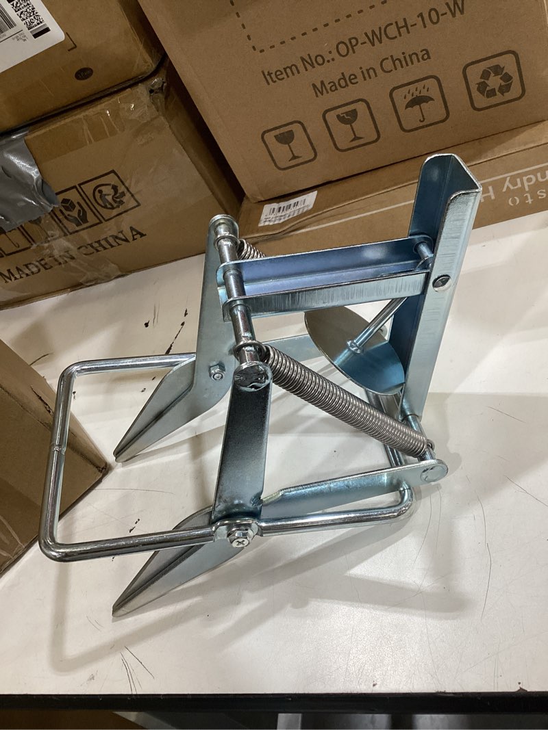 Condition photo showing Good Condition for mole trap, galvanized steel scissor trap for moles and gophers, silver | reusable easy-set quick capture for lawn, yard, garden, outdoor tunnels , weather-resistant spring design