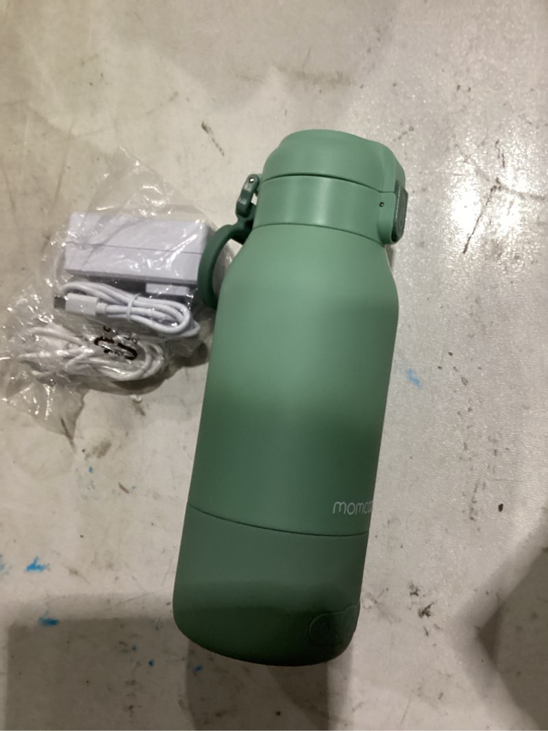 Condition photo showing Good Condition for momcozy portable bottle warmer for travel – dual heating modes for breast milk & water, portable milk warmer with fast heating & long battery life, 17 ounces large capacity to meet your all-day needs gradual change of green