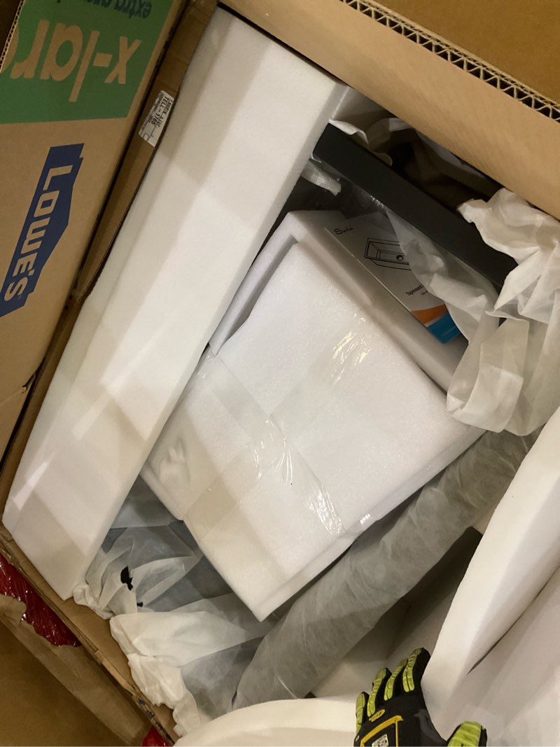 Condition photo showing Good Condition for Sarlai Granite Composite Kitchen Sink 33 Inch Matte Black Drop In Granite Sink Ledge Workstation Topmount Black Quartz Classic Above Counter Single Bowl Sinks Basin 33"x22" Black-Workstation 33"x22"