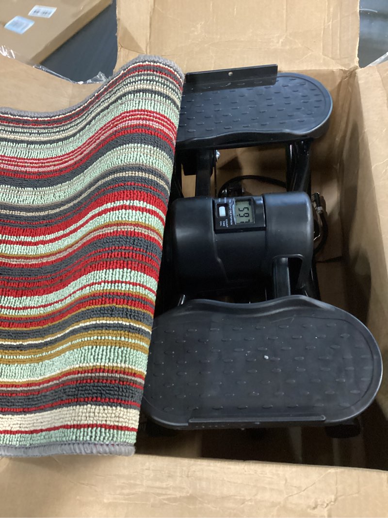 Condition photo showing As Is for Rock Stepper, Side to Side Exercise Machine, U-Shaped Rock Stepper Machine, Step Rocker Exercise with Uses Silent Technology, Digital Display and Anti-Slip Mat for Home Workout Black