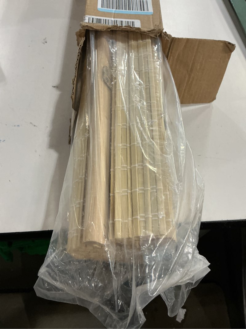 Condition photo showing Good Condition for LazBlinds No Tools No Drill Cordless Bamboo Roman Shades, Privacy Room Darkening Window Treatment, Roll Up Bamboo Blinds for Window 38'' W x 64'' H, DP-Natural Dp-natural 38'' W x 64'' H