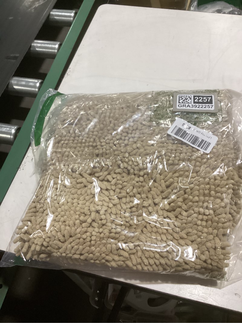 Condition photo showing Good Condition for olanly bathroom rugs 47x24, extra soft absorbent chenille bath rugs, rubber backing quick dry, machine washable bath mats for bathroom floor, tub and shower, home decor accessories, beige 47" x 24" beige
