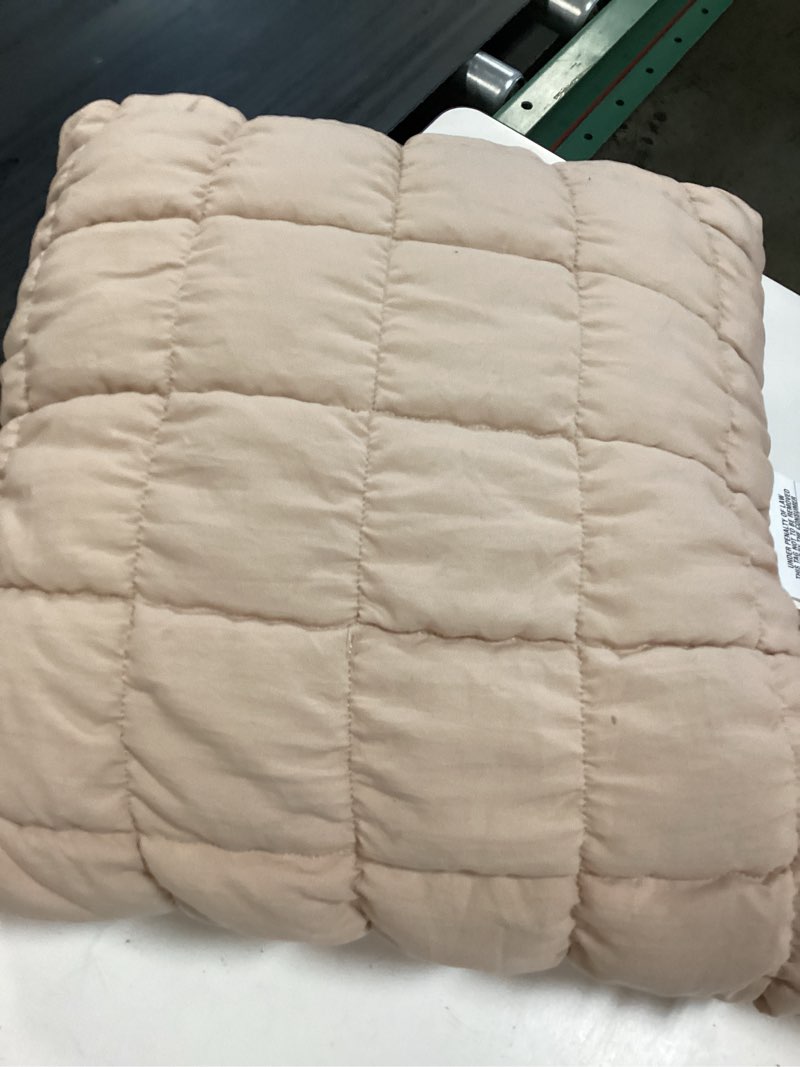 Condition photo showing Good Condition for 19"x19" quilted solid pillow khaki - room essentials™