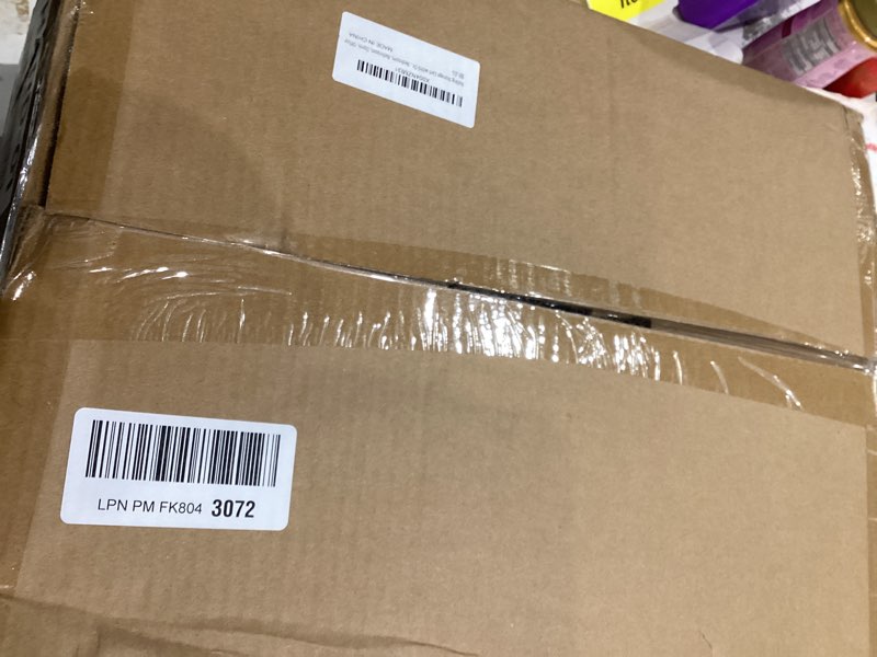 Condition photo showing Good Condition for Rolling Cart with Drawers, Rolling Storage Cart with 5 Large Plastic Drawers & Wooden Tabletop, Utility Cart with Pegboards & Basket, Storage Drawers Cart for Living Room, Classroom, Bedroom, Office White 5 Drawers