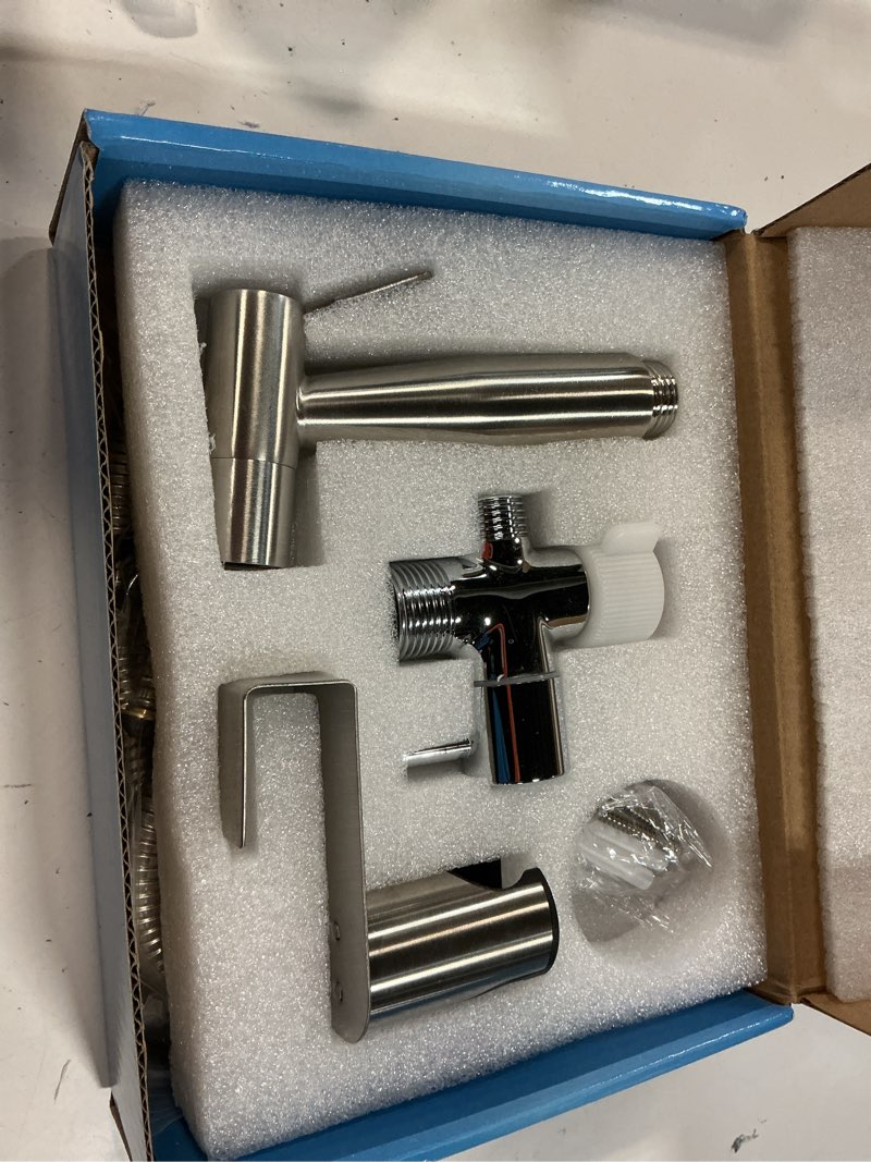 Condition photo showing Good Condition for new version handheld bidet sprayer for toilet, premium stainless steel bathroom bidet sprayer set, baby cloth diaper sprayer with superior complete spray hoses kit, support wall or toilet mount ?round head stainless steel