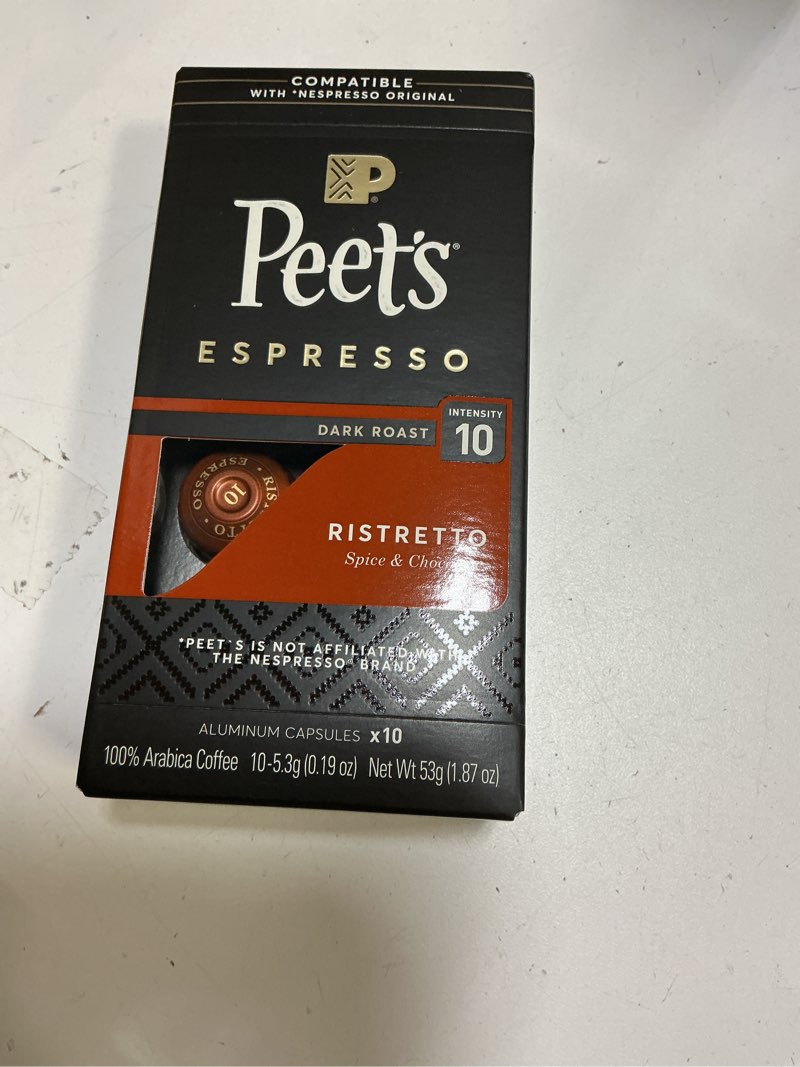 Condition photo showing New/Like New for (Best Before:01/22/2026)Peet's Coffee & Tea Ristretto Capsules, 1.87 OZ
