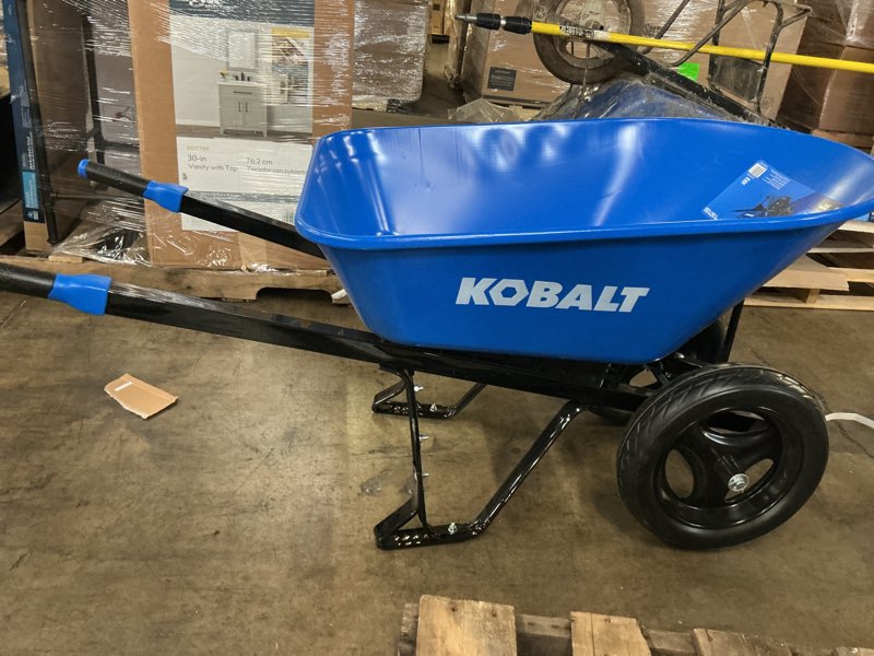 Condition photo showing Good Condition for kobalt 7-cu ft 2 wheel steel push wheelbarrow flat-free tire