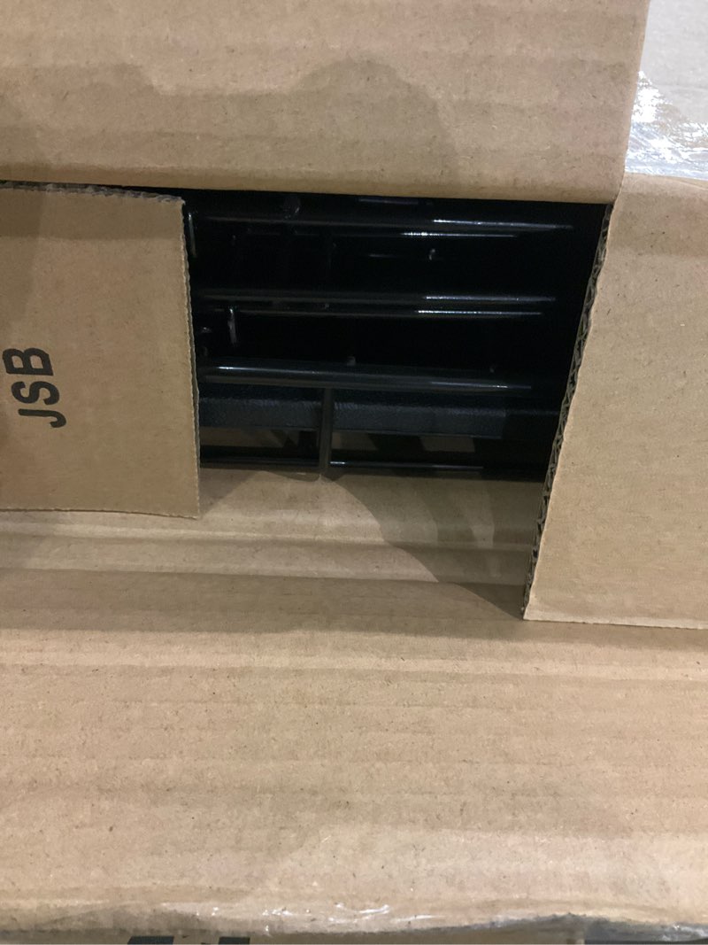 Condition photo showing As Is for Amazon Basics Durable,Foldable Metal Wire Dog Crate with Tray, Double Door, Divider, 22 x 13 x 16 in, Black 22.0"L x 13.0"W x 16.0"H Double Door w/ Divider