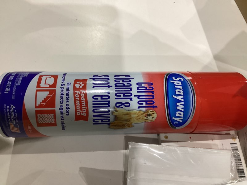 Sprayway carpet cleaner & spot remover