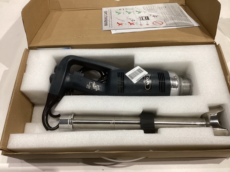 Condition photo showing Good Condition for VONCI 500W Commercial Immersion Blender, 16" SUS 304 Removable Shaft, Heavy Duty Power Hand Mixer with Variable Speed 6000-20000RPM, Professional Electric Stick Blender for Restaurant Kitchen Use. 500W-16IN