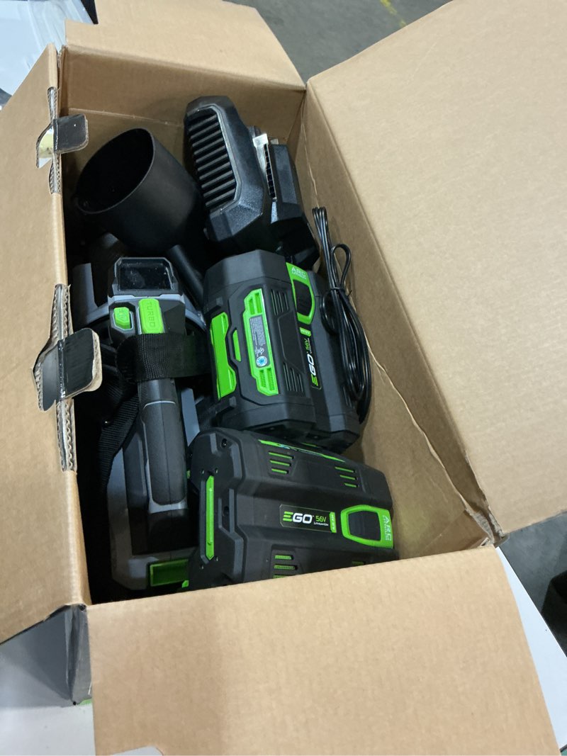 Condition photo showing As Is for ego 200 mph 880 cfm battery handheld leaf blower kit (battery & charger)