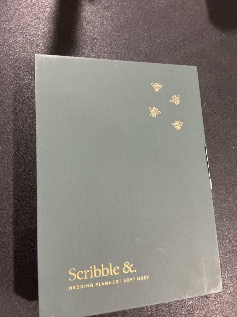 Condition photo showing New/Like New for Award Winning Scribble & Dot® Wedding Planner Book and Organizer for the Bride | Tissue Wrapped in a