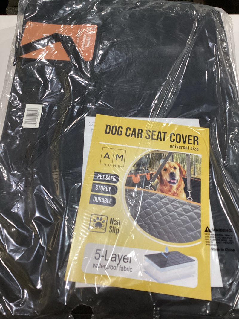 ashley madden heavy duty dog seat cover for trucks - hard bottom back seat extender – 100% waterproo