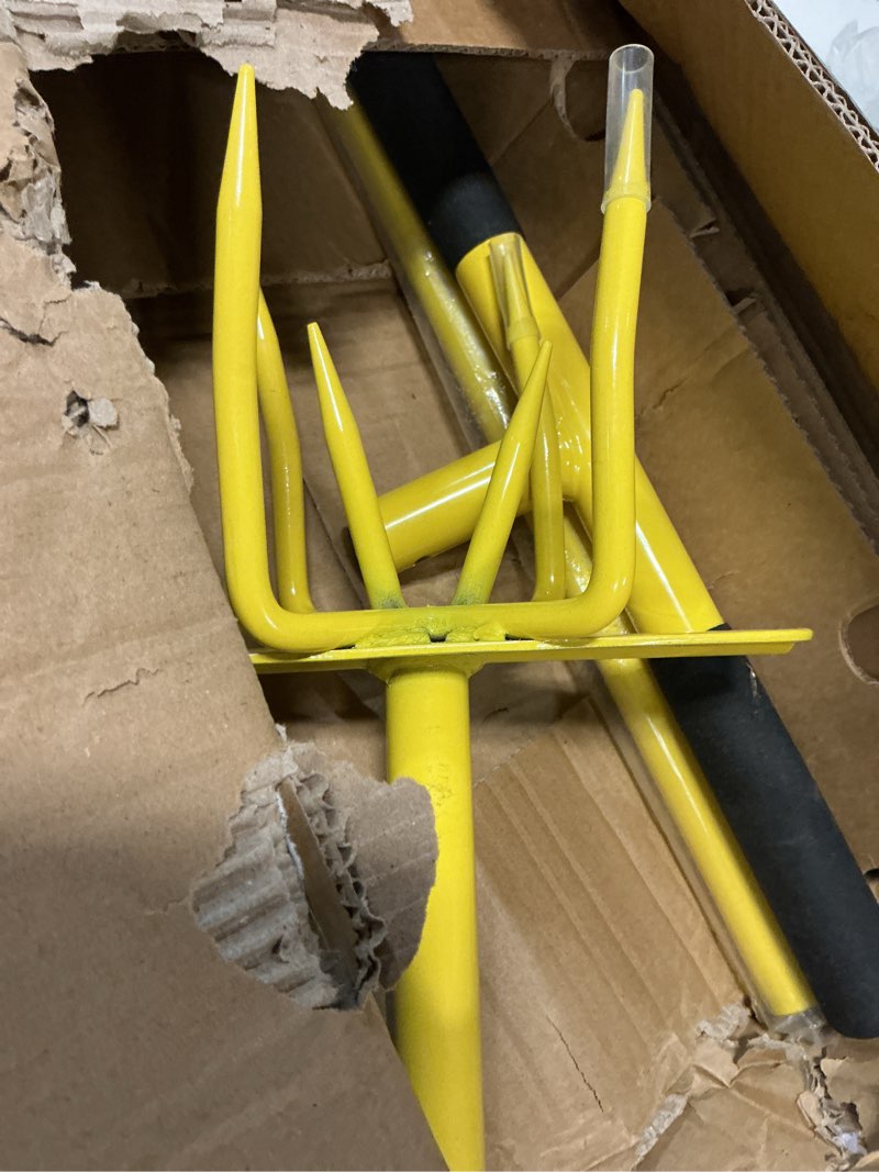Condition photo showing Good Condition for baraystus hand tiller cultivator with steel garden claw, manual twist tiller soil loosening garden tool for flower beds, raised beds & planter boxes