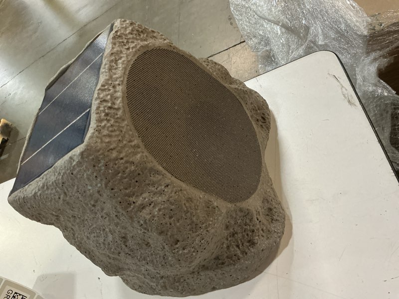 Condition photo showing Good Condition for victrola rock speaker connect, stone, wireless outdoor with bluetooth 5.3, 22-hour battery life, with solar charging, link up to 20 rock speakers, ip65 water & dust resistant stone single