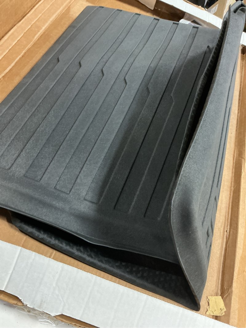 Condition photo showing Good Condition for mixsuper custom fit cargo liner for 2021-2025 tesla model s long range/plaid all weather trunk liner rear cargo mat black (not fit 2012-2020 model s) fit for tesla model s | 2021-2025