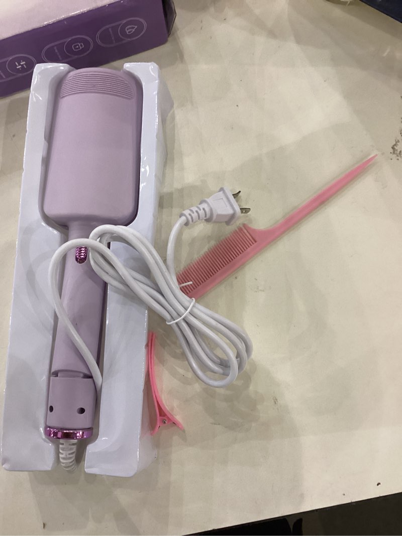 Hair Crimper for Women, 3 Barrel Beach Waver Curling Iron with 4 Temp Adjustable, Dual Voltage, Anti