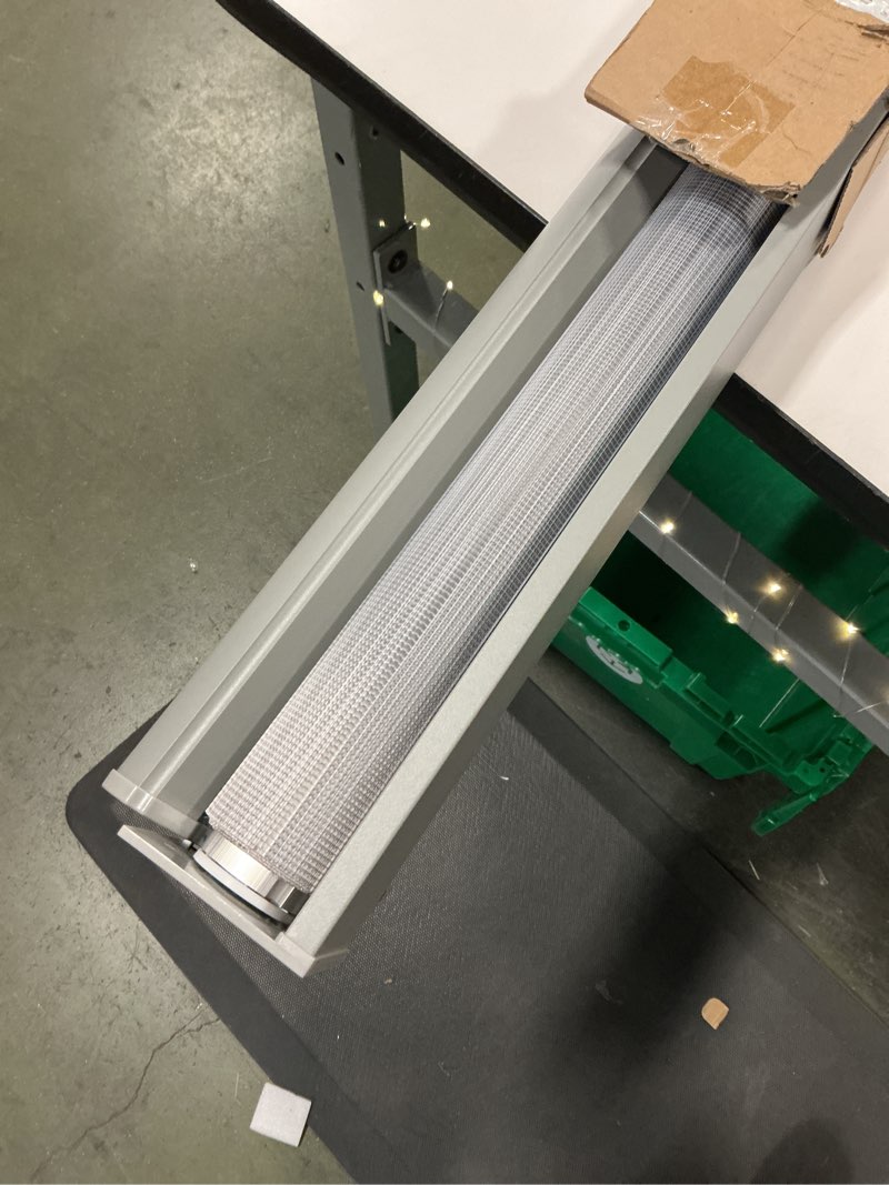 Condition photo showing Good Condition for Joydeco Cordless Zebra Blinds (Pro), Dual Layer Light Control Zebra Blinds for Windows, Light-Proof Aluminum Cover, Free-Stop Roller Shades for Home & Office (Gray, 60" W x 75" H) Gray 60"W x 75"H
