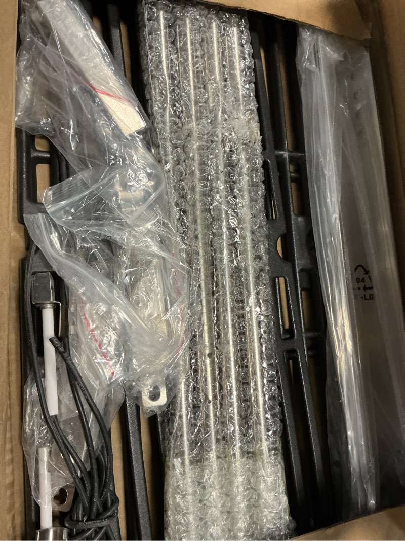 Condition photo showing Good Condition for uniflasy grill grates heat plates for dyna-glo 4 burner dgh450crp dgh451crp grill parts for dyna glo 70-01-911 70-02-411 70-02-412 porcelain steel heat plates replacement part for dyna-glo black