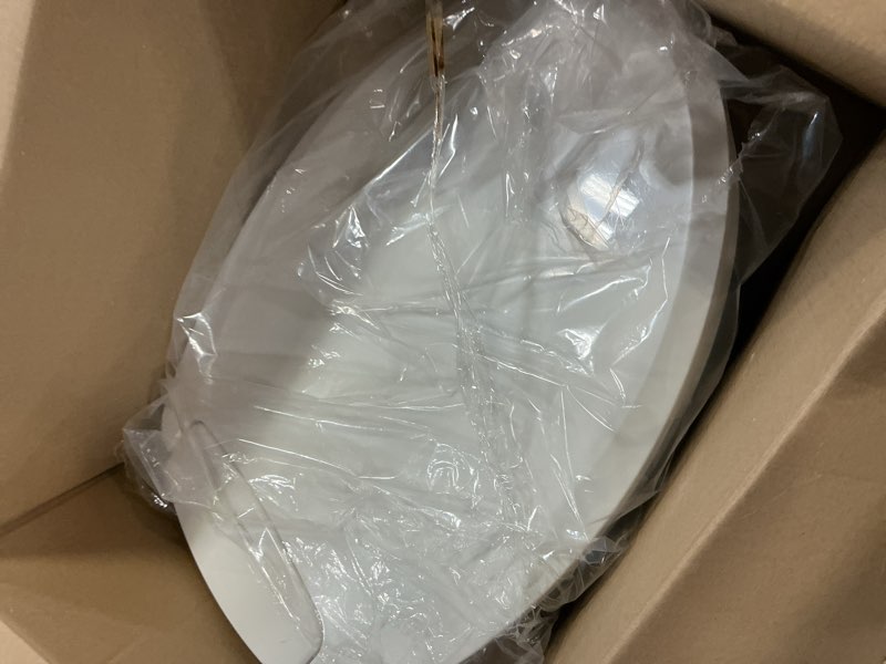 Condition photo showing As Is for brondell bidet toilet seat non-electric swash ecoseat, fits elongated toilets, white - dual nozzle system, ambient water temperature - bidet with easy installation s101 elongated